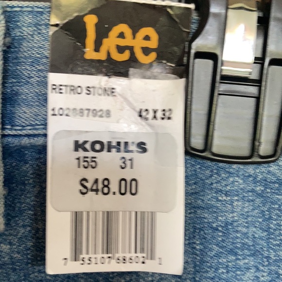 Relisted Lee carpenter loose fit straight leg retro stone men’s jean 42 x 32 - Picture 15 of 16